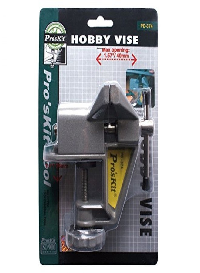 Pro'skit Proskit PD-374 Steel Hobby Vise (Silver) - Image 2
